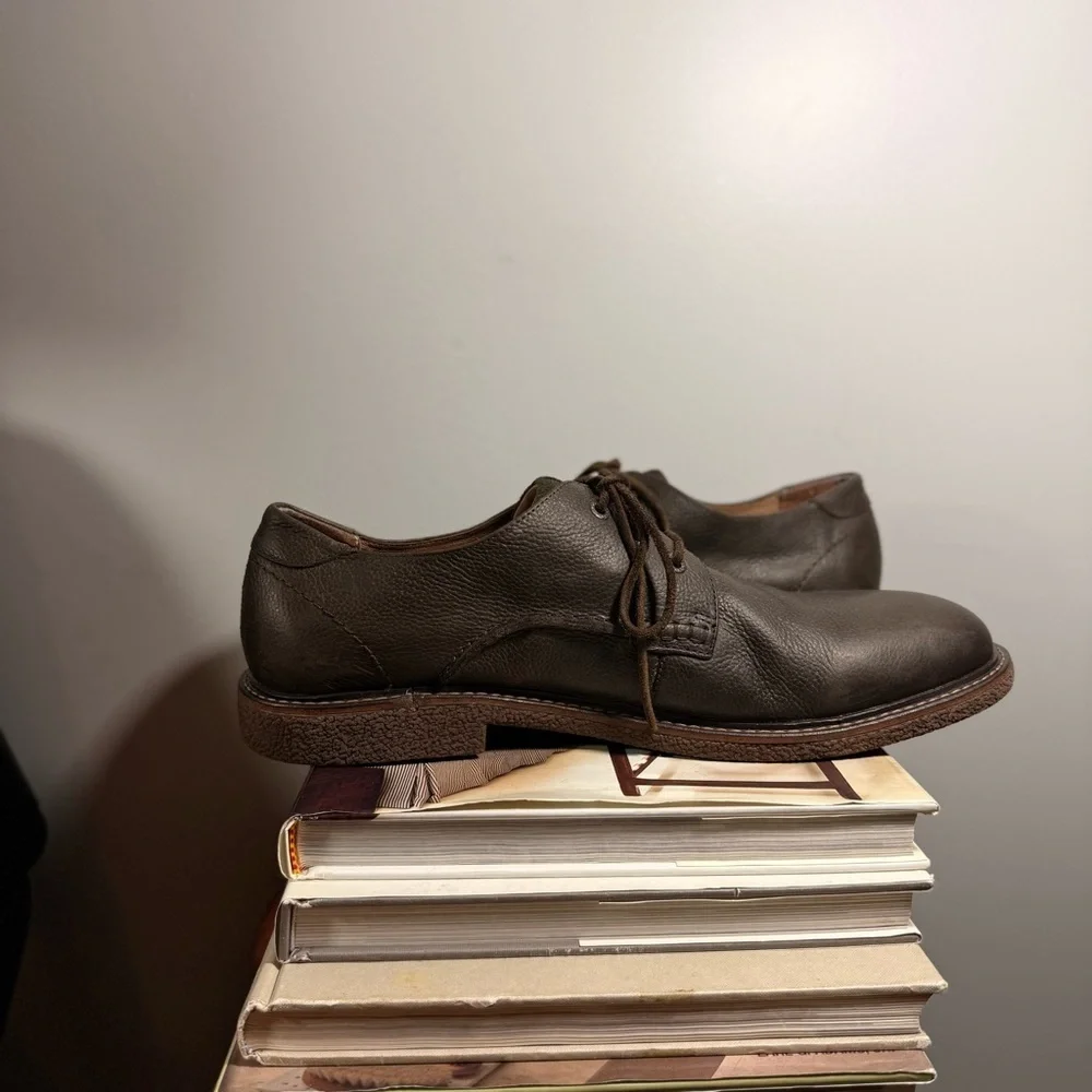 G.H. Bass & Co. Men’s Size 13M Dark Brown Leather Lace Up Oxfords